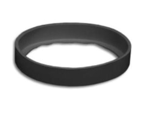 WP 519 - kołnierz gumowy z redukcją 125/120mm, kolor czarny