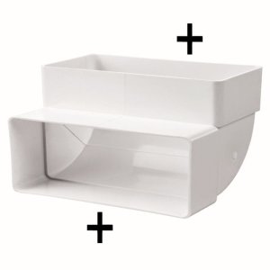 560 - kolano pionowe 90° 204x60 mm