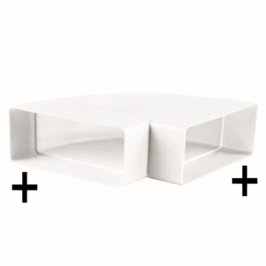 550 - kolano poziome 90° 204x60 mm