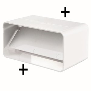 527 - łącznik kanałów płaskich z zaworem zwrotnym 204x60