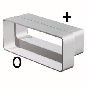 957 - redukcja z systemu prostokątnego 220x90mm na 204x60mm