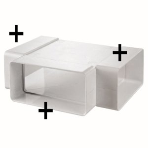 982 - trójnik do kanałów prostokątnych 220x90 mm