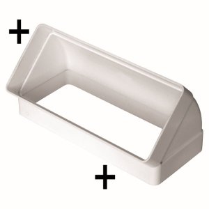 975 - kolano pionowe 45° 220x90 mm