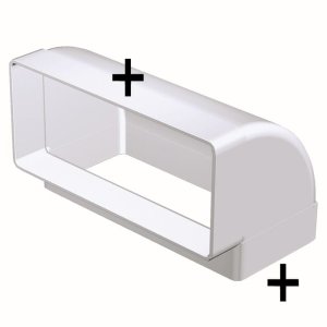 960 - kolano pionowe 90° 220x90 mm