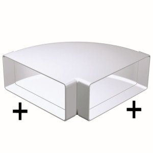 950 - kolano poziome 90° 220x90 mm