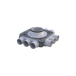 FLEXIVENT1052200/75X9 - Rozdzielacz 9-króćcowy, przyłącza DN75 potrójne, 9x75/200 mm