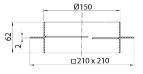 Łącznik fi 150mm